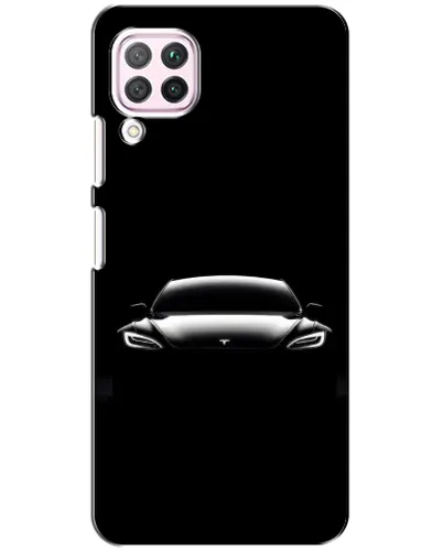 Чохол для Huawei P40 Lite з картинкою «Фари Tesla Night»