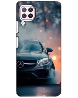 Чохол для Huawei P40 Lite з картинкою «Mercedes — нічне місто»