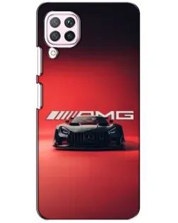 Чохол для Huawei P40 Lite з картинкою «Mercedes AMG — червона лінія»