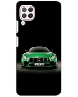 Чохол для Huawei P40 Lite з картинкою «Mercedes — неоновий лого»