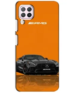 Чохол для Huawei P40 Lite з картинкою «Помаранчевий Mercedes AMG»