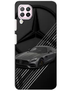 Чохол для Huawei P40 Lite з картинкою «Mercedes AMG — графіка»