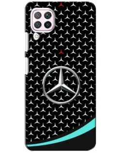 Чохол для Huawei P40 Lite з картинкою «Mercedes — бірюзовий акцент»