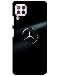 Чехол для Huawei P40 Lite с картинкой «Mercedes на металле» Чехол для Huawei P40 Lite с картинкой «Mercedes на металле»