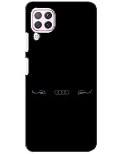 Чохол для Huawei P40 Lite з картинкою «Audi — світловий підпис»