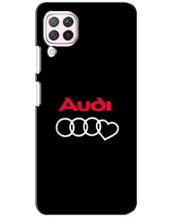 Чохол для Huawei P40 Lite з картинкою «Логотип Audi Heart»