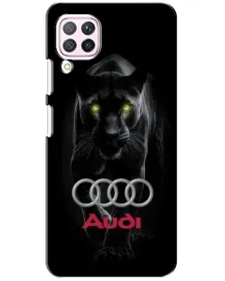 Чохол для Huawei P40 Lite з картинкою «Пантера та Audi»