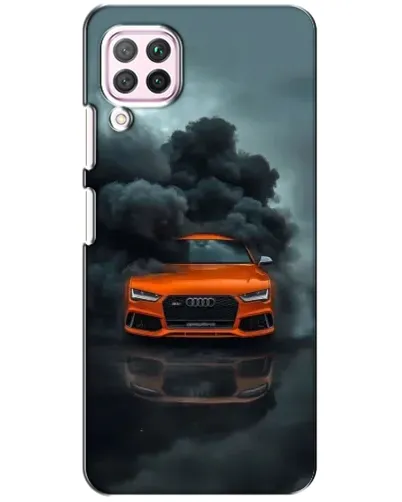 Чохол для Huawei P40 Lite з картинкою «Audi у хмарах диму» Чохол для Huawei P40 Lite з картинкою «Audi у хмарах диму»