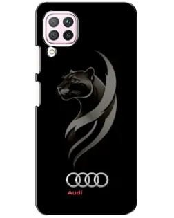 Чохол для Huawei P40 Lite з картинкою «Графіка — пантера та Audi»