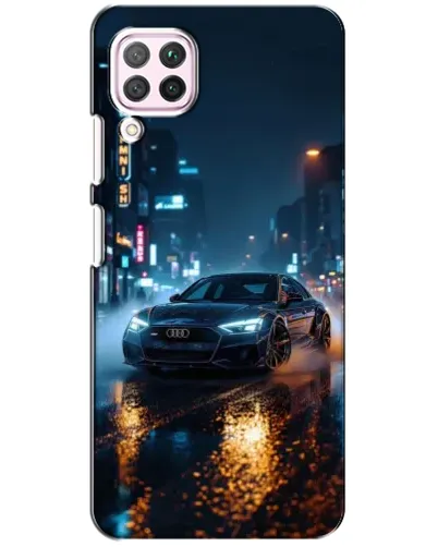 Чохол для Huawei P40 Lite з картинкою «Нічне місто та Audi» Чохол для Huawei P40 Lite з картинкою «Нічне місто та Audi»
