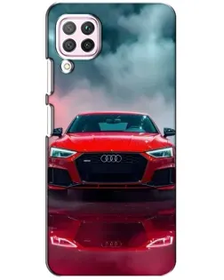 Чохол для Huawei P40 Lite з картинкою «Audi RS — червоний стиль»