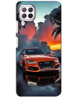 Чохол для Huawei P40 Lite з картинкою «Audi — захід сонця»