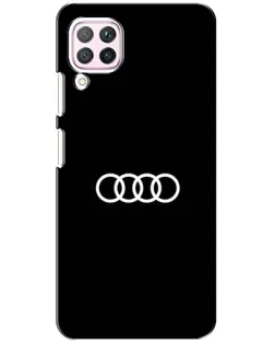 Чохол для Huawei P40 Lite з картинкою «Audi White Logo»