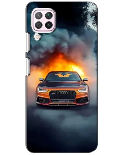Чохол для Huawei P40 Lite з картинкою «Audi у вогняному диму» Чохол для Huawei P40 Lite з картинкою «Audi у вогняному диму»