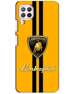 Чохол для Huawei P40 Lite з картинкою «Lamborghini Stripe жовтий»