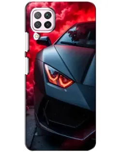 Чохол для Huawei P40 Lite з картинкою «Lamborghini червоне сяйво»