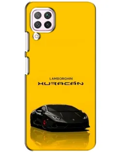 Чохол для Huawei P40 Lite з картинкою «Lamborghini Huracan чорний»