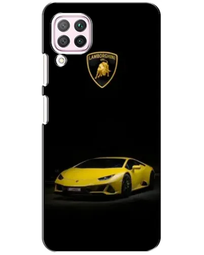 Чехол для Huawei P40 Lite с картинкой «Lamborghini желтый акцент» Чехол для Huawei P40 Lite с картинкой «Lamborghini желтый акцент»