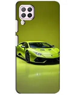Чохол для Huawei P40 Lite з картинкою «Салатовий Lamborghini Huracan»