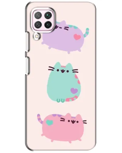 Чохол для Huawei P40 Lite з картинкою «Pusheen тріо»