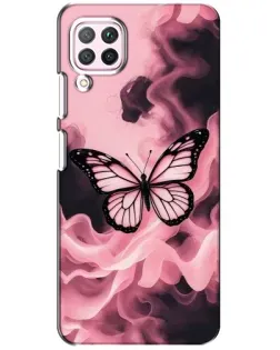 Чохол для Huawei P40 Lite з картинкою «Метелик у диму»