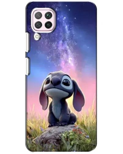 Чехол для Huawei P40 Lite с картинкой «Стич на рассвете»