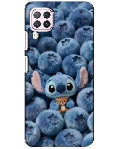 Чехол для Huawei P40 Lite с картинкой «Стич и голубика»