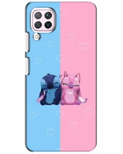 Чехол для Huawei P40 Lite с картинкой «Stitch и Angel Love» Чехол для Huawei P40 Lite с картинкой «Stitch и Angel Love»