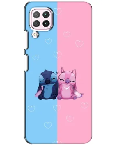 Чехол для Huawei P40 Lite с картинкой «Stitch и Angel Love»