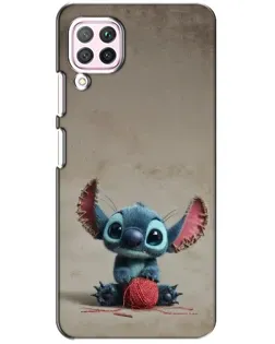 Чехол для Huawei P40 Lite с картинкой «Стич на коричневом фоне» Чехол для Huawei P40 Lite с картинкой «Стич на коричневом фоне»