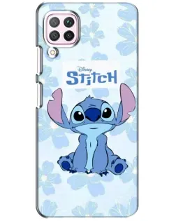 Чехол для Huawei P40 Lite с картинкой «Stitch среди цветов» Чехол для Huawei P40 Lite с картинкой «Stitch среди цветов»