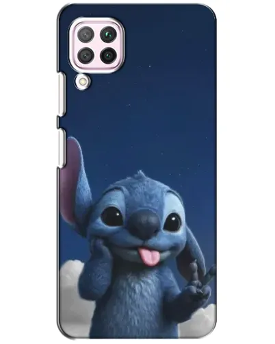 Чехол для Huawei P40 Lite с картинкой «Стич в облаках»