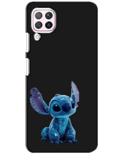 Чехол для Huawei P40 Lite с картинкой «Стич на черном»