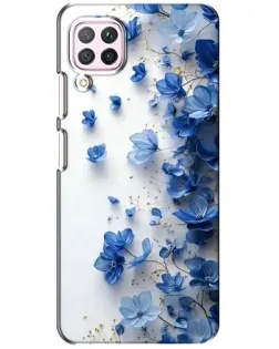Чохол для Huawei P40 Lite з картинкою «Блакитний квітковий каскад»