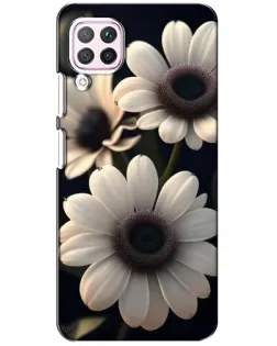 Чохол для Huawei P40 Lite з картинкою «Білі маргаритки макро»