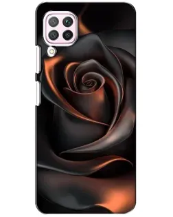 Чохол для Huawei P40 Lite з картинкою «Шовкова чорна троянда»