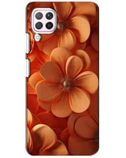 Чохол для Huawei P40 Lite з картинкою «Помаранчева макро квітка»