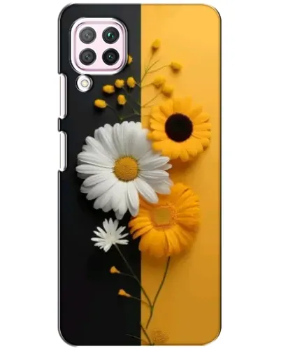 Чехол для Huawei P40 Lite с картинкой «Подсолнух и ромашка»
