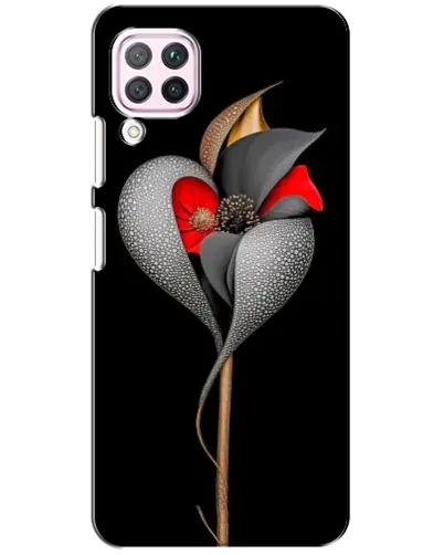 Чехол для Huawei P40 Lite с картинкой «Серебряный фантазийный цветок» Чехол для Huawei P40 Lite с картинкой «Серебряный фантазийный цветок»