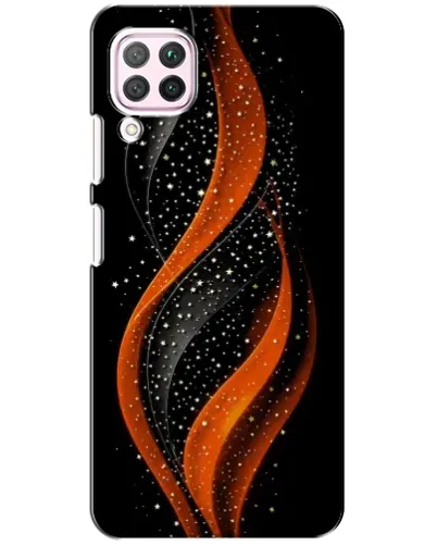 Чехол для Huawei P40 Lite с картинкой «Огненная звездная волна»