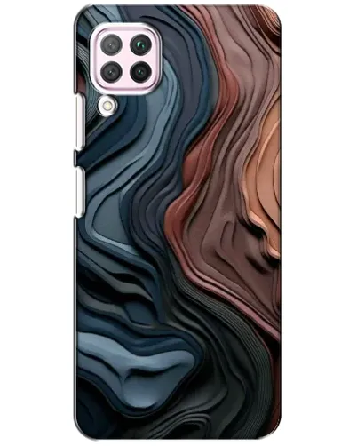Чехол для Huawei P40 Lite с картинкой «Цветные волны каньона»
