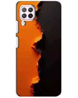 Чехол для Huawei P40 Lite с картинкой «Оранжевый разлом»