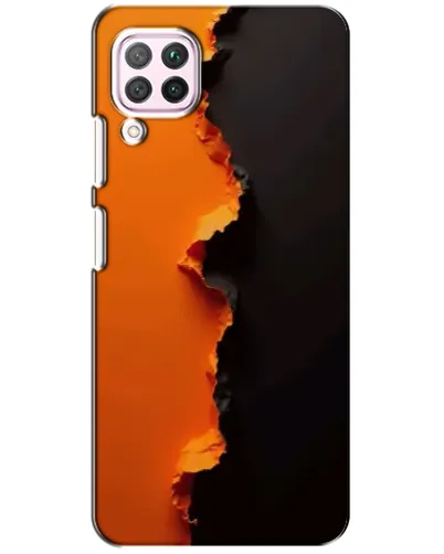 Чехол для Huawei P40 Lite с картинкой «Оранжевый разлом»