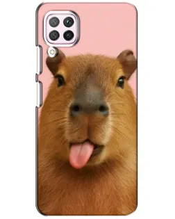 Чохол для Huawei P40 Lite з картинкою «Капібара з язиком»