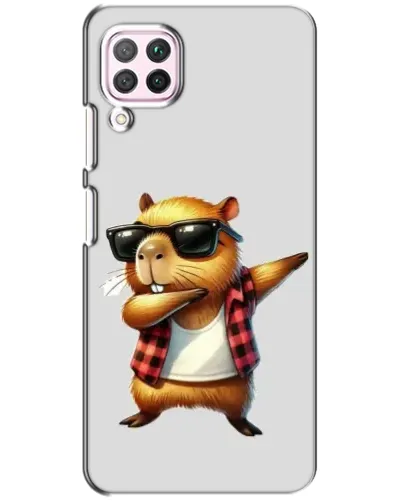 Чехол для Huawei P40 Lite с картинкой «Капибара рэпер даб»