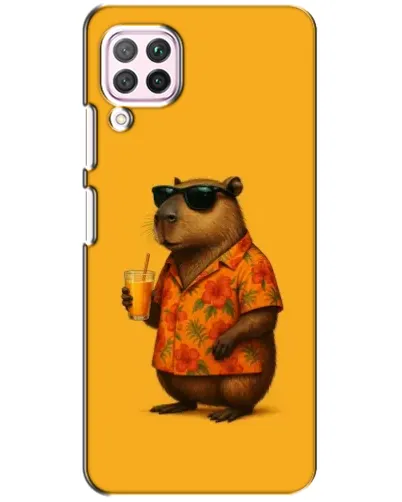 Чехол для Huawei P40 Lite с картинкой «Капибара на отдыхе»