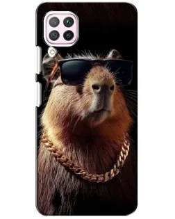 Чохол для Huawei P40 Lite з картинкою «Капібара золотий ланцюг»