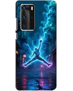Чехол для Huawei P40 Pro с картинкой «Jordan Gold Jumpman»