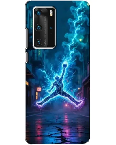 Чехол для Huawei P40 Pro с картинкой «Jordan Gold Jumpman»