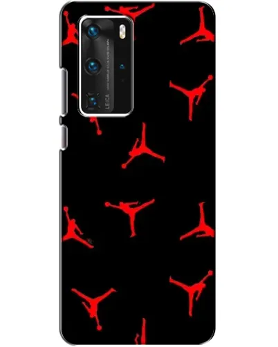 Чехол для Huawei P40 Pro с картинкой «Jordan Red Pattern»